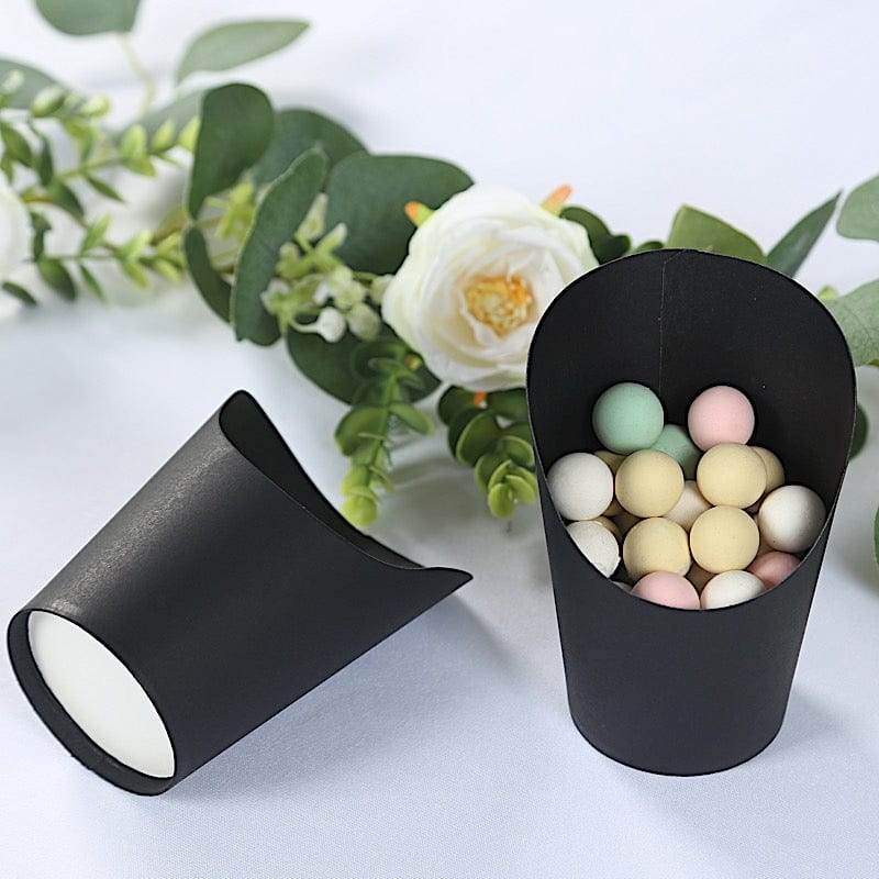 50 Natural 14 oz Round Disposable Paper Cups Popcorn Snack Boxes
