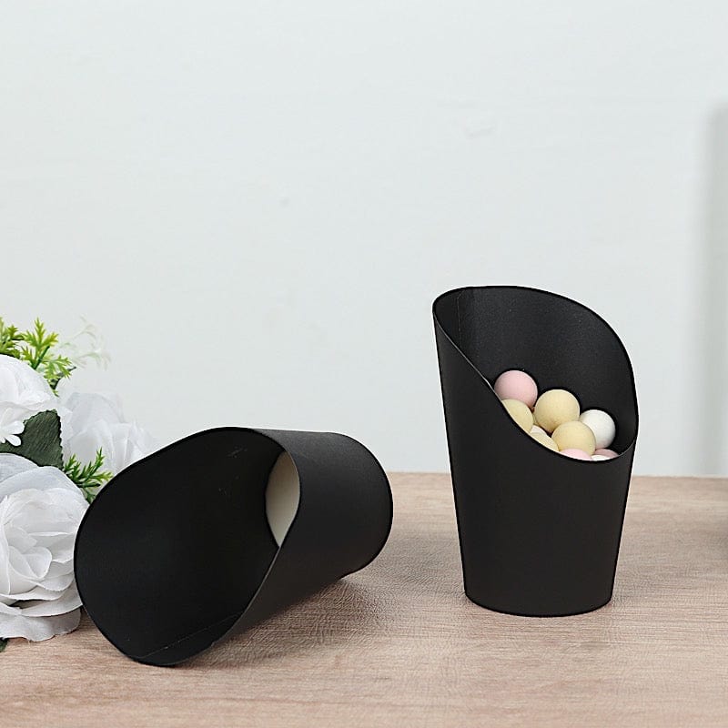 50 Natural 14 oz Round Disposable Paper Cups Popcorn Snack Boxes