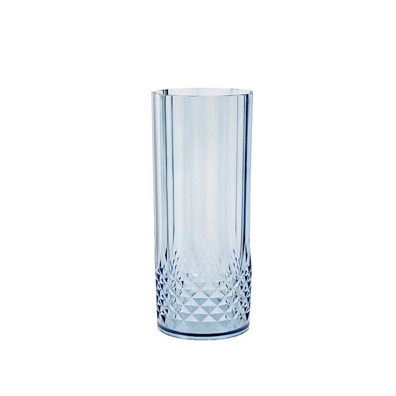 6 Crystal 14 oz Plastic Disposable Drinking Glasses