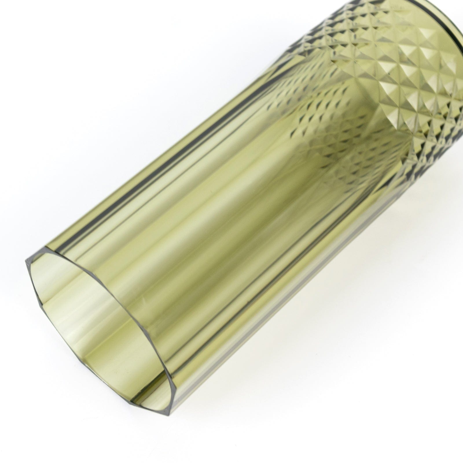 6 Crystal 14 oz Plastic Disposable Drinking Glasses