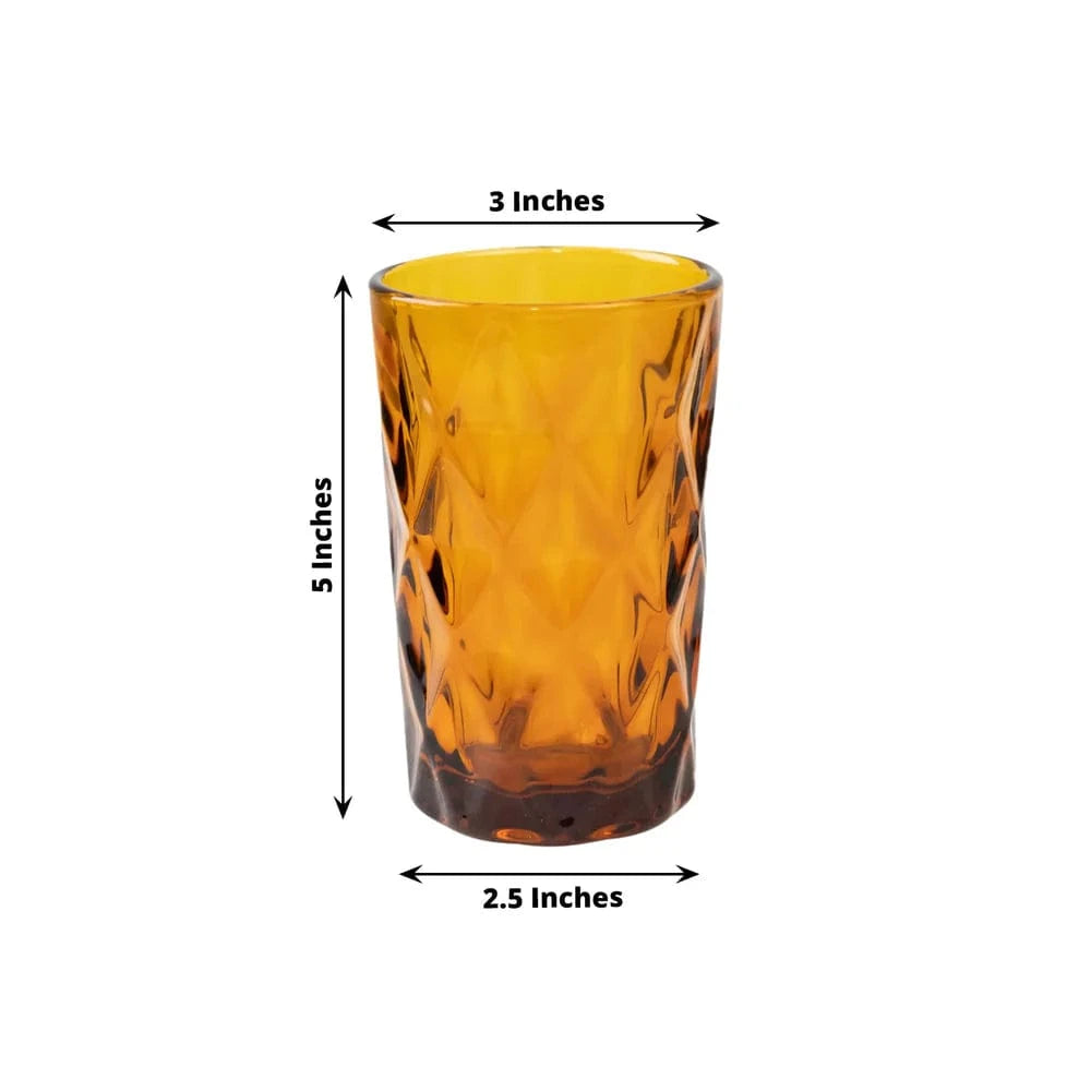 6 pcs 12 oz Crystal Disposable Party Whiskey Glasses