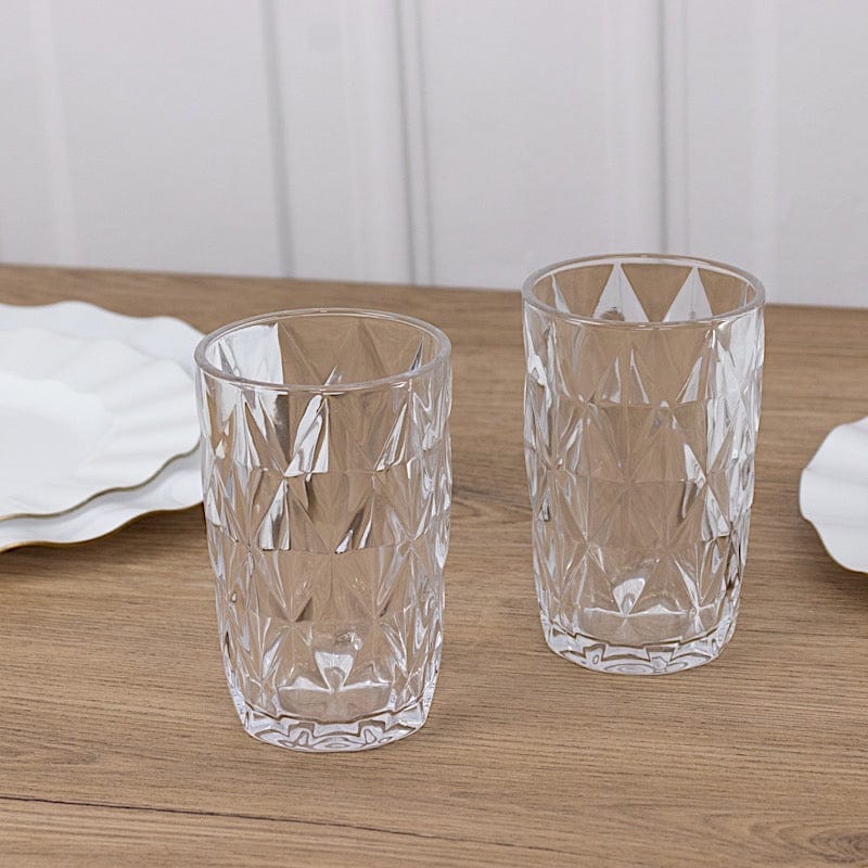 6 pcs 12 oz Crystal Disposable Party Whiskey Glasses
