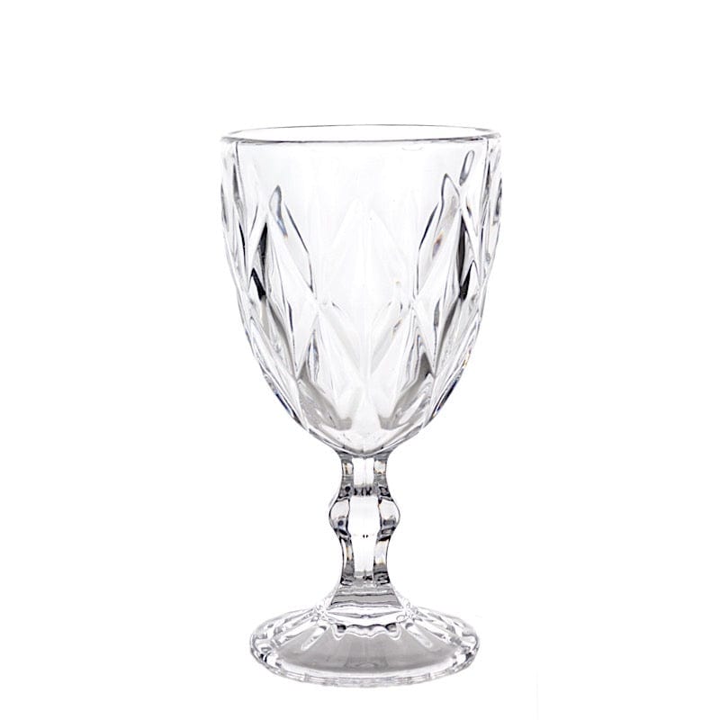 6 pcs 12 oz Crystal Disposable Party Wine Glasses