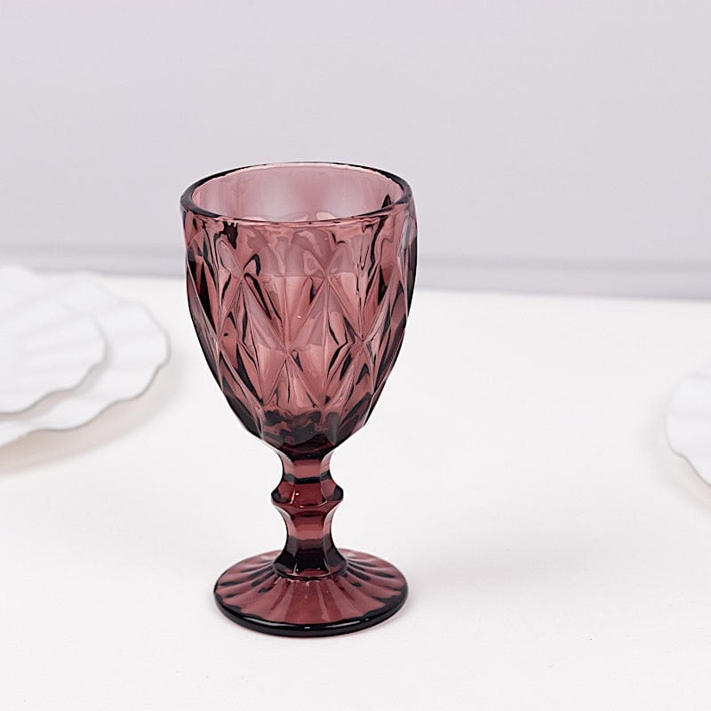 6 pcs 12 oz Crystal Disposable Party Wine Glasses