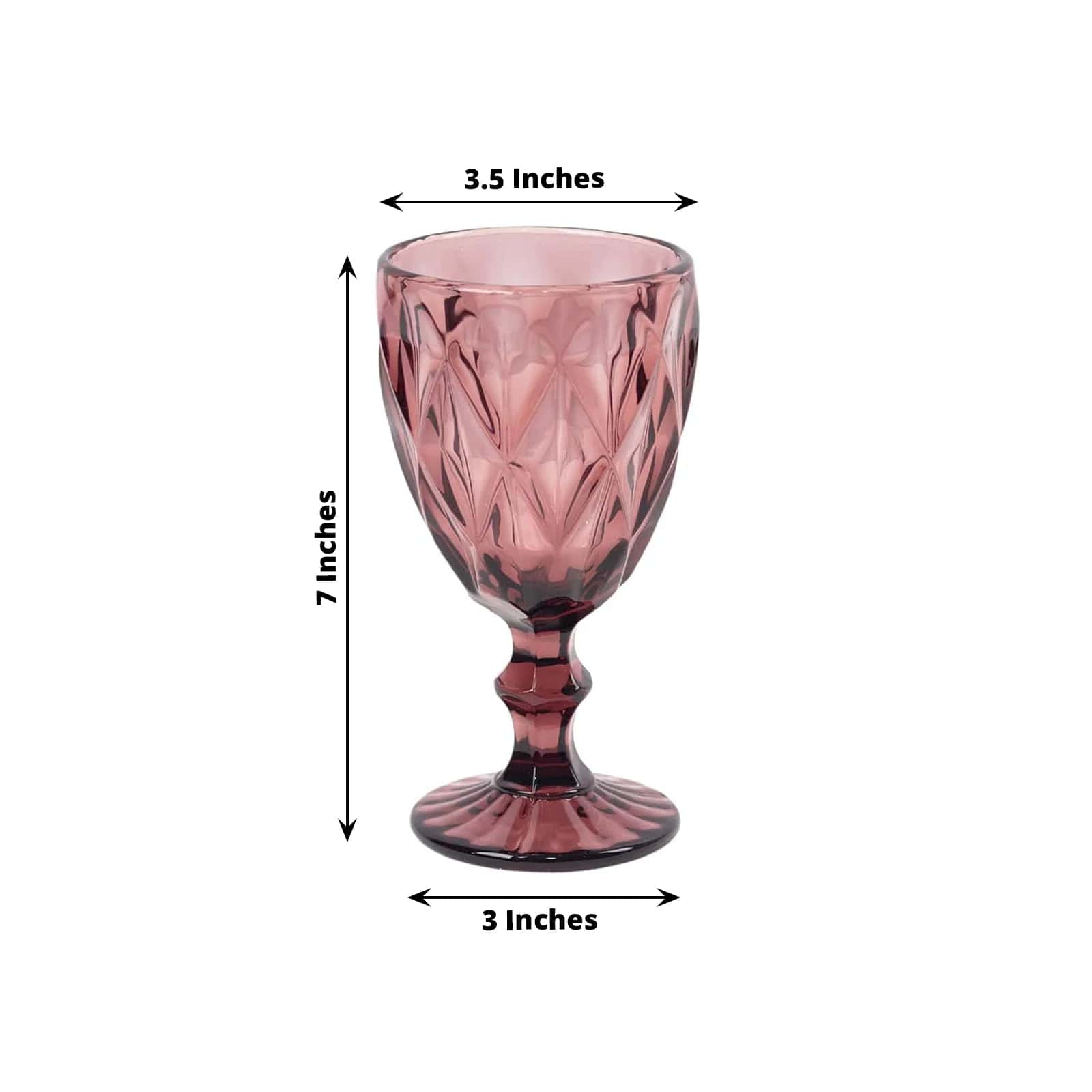 6 pcs 12 oz Crystal Disposable Party Wine Glasses