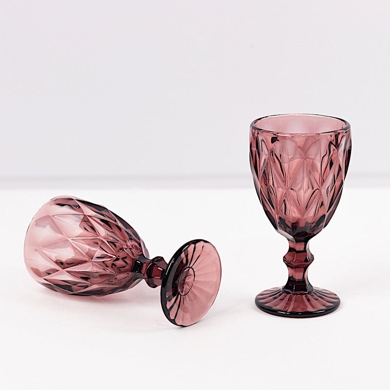 6 pcs 12 oz Crystal Disposable Party Wine Glasses