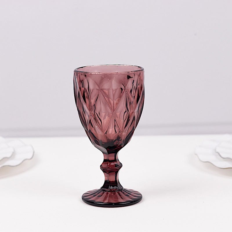 6 pcs 12 oz Crystal Disposable Party Wine Glasses