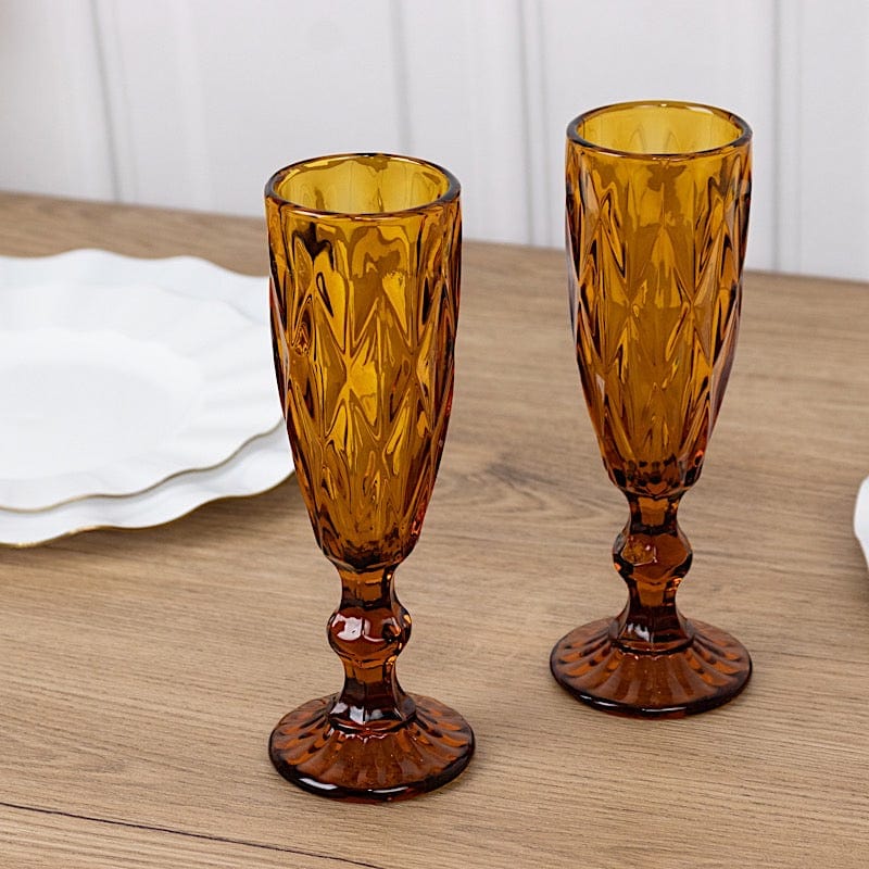 6 pcs 6 oz Crystal Disposable Party Champagne Glasses