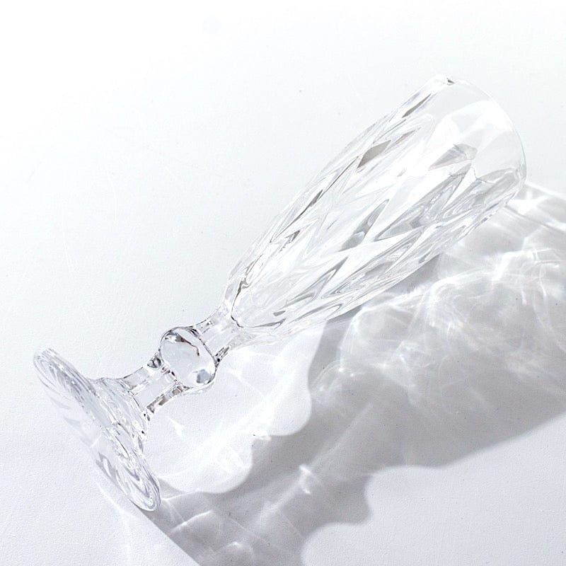 6 pcs 6 oz Crystal Disposable Party Champagne Glasses