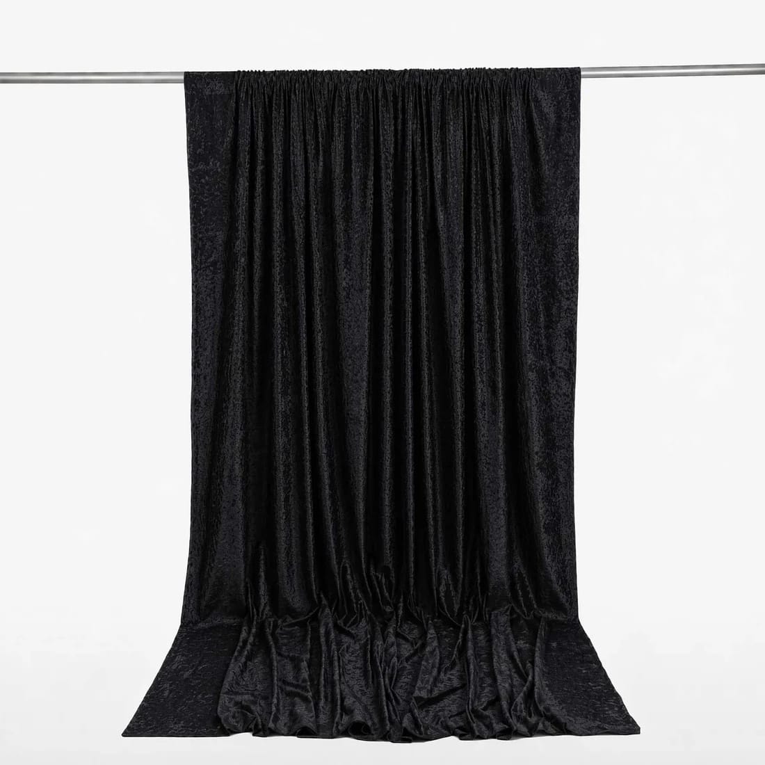 10 feet x 12 feet Premium Crushed Velvet Backdrop Curtain with Rod Pocket