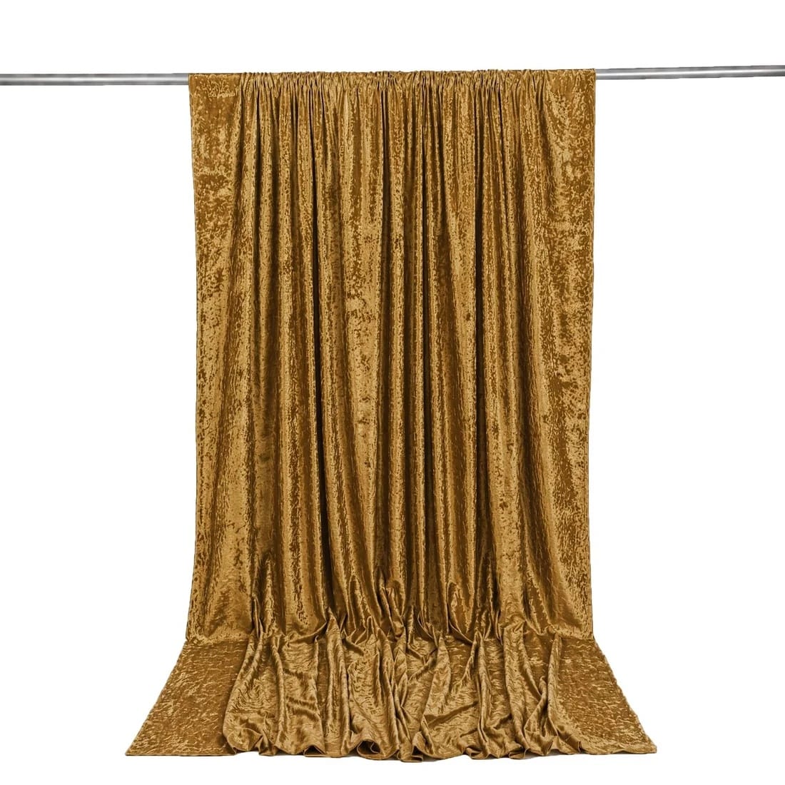10 feet x 12 feet Premium Crushed Velvet Backdrop Curtain with Rod Pocket