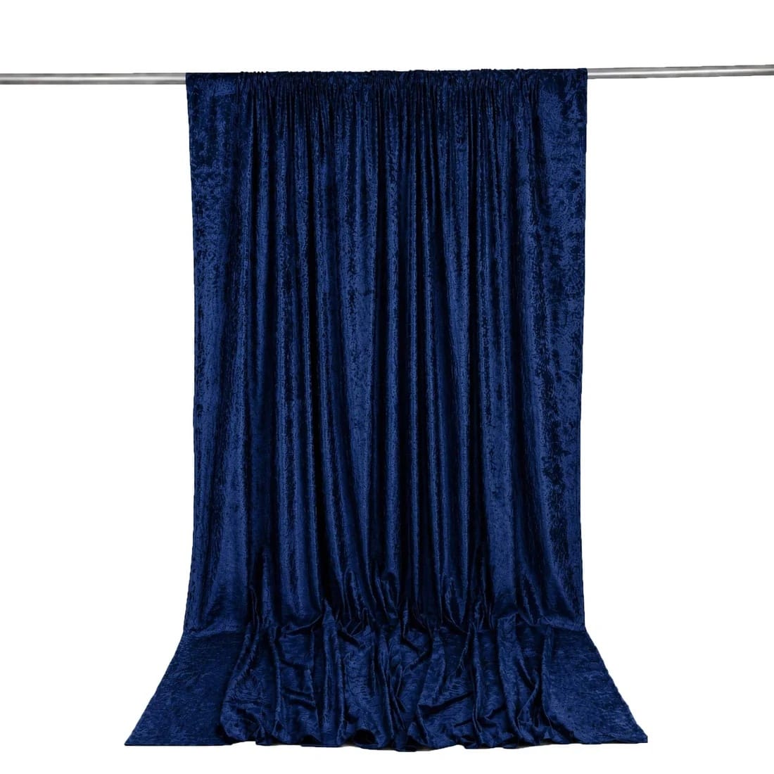 10 feet x 12 feet Premium Crushed Velvet Backdrop Curtain with Rod Pocket