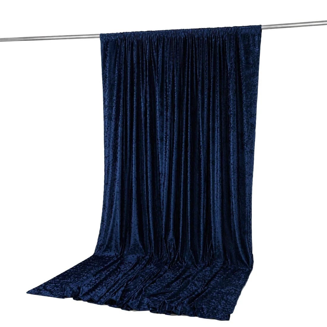 10 feet x 12 feet Premium Crushed Velvet Backdrop Curtain with Rod Pocket