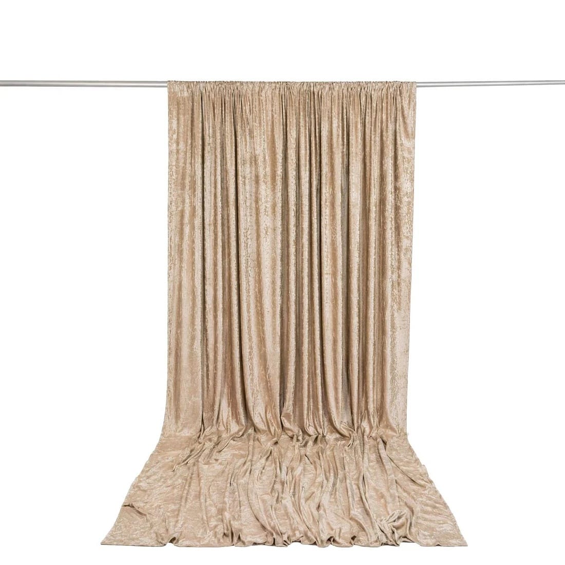 10 feet x 14 feet Premium Crushed Velvet Backdrop Curtain with Rod Pocket