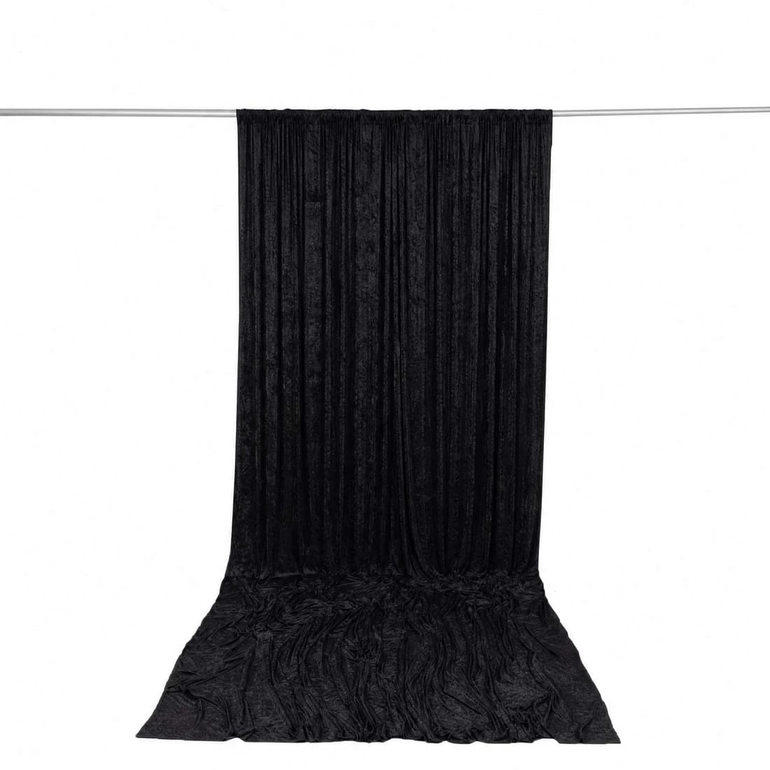 10 feet x 14 feet Premium Crushed Velvet Backdrop Curtain with Rod Pocket