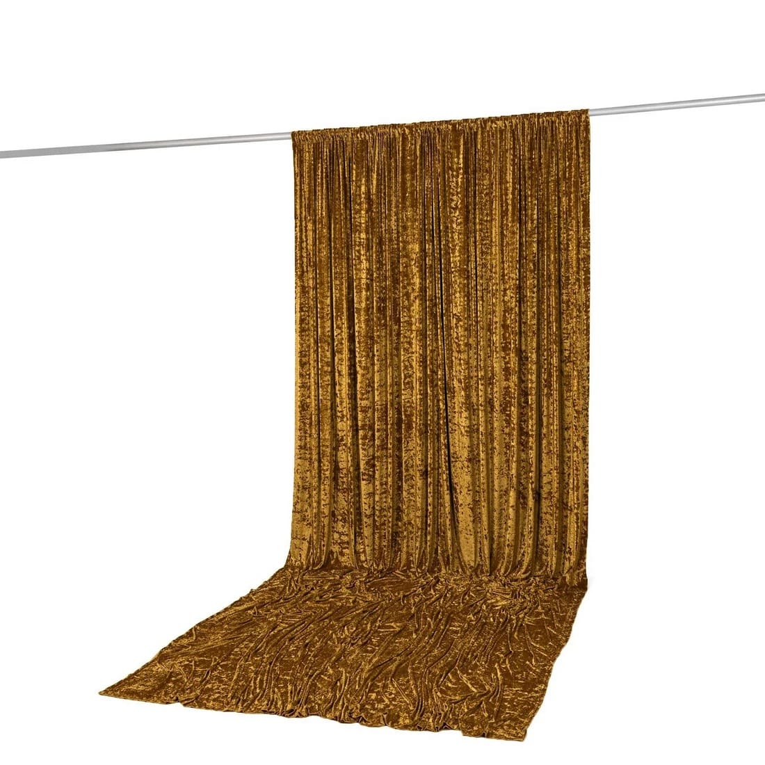10 feet x 14 feet Premium Crushed Velvet Backdrop Curtain with Rod Pocket