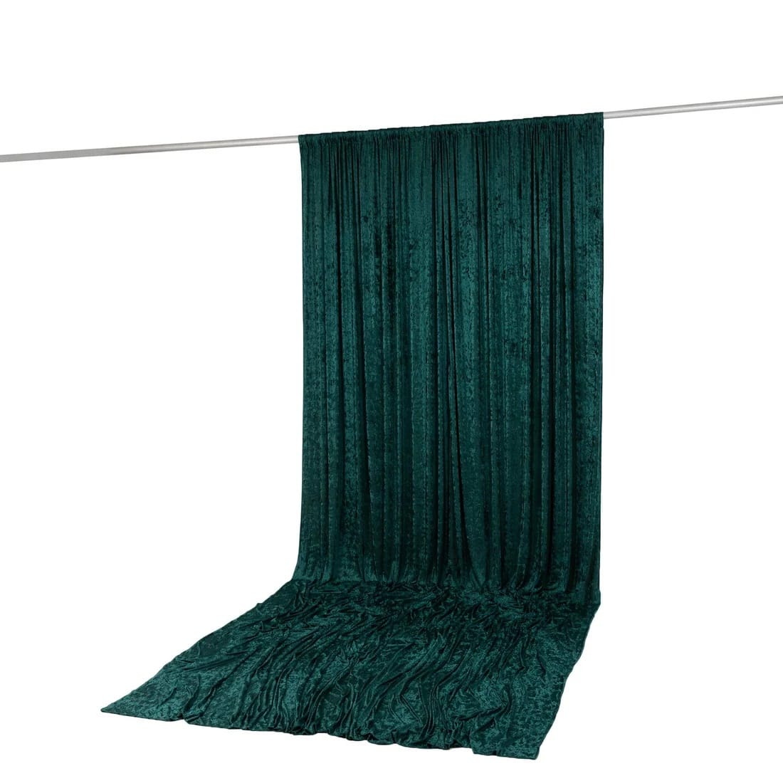 10 feet x 14 feet Premium Crushed Velvet Backdrop Curtain with Rod Pocket