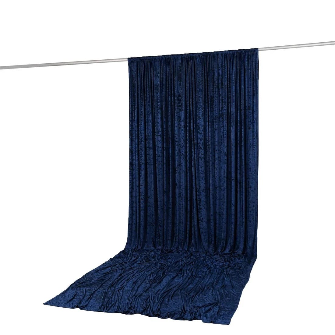 10 feet x 14 feet Premium Crushed Velvet Backdrop Curtain with Rod Pocket
