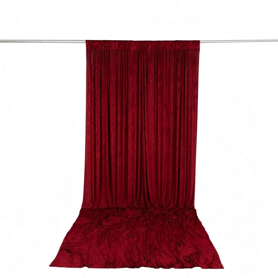 10 feet x 14 feet Premium Crushed Velvet Backdrop Curtain with Rod Pocket