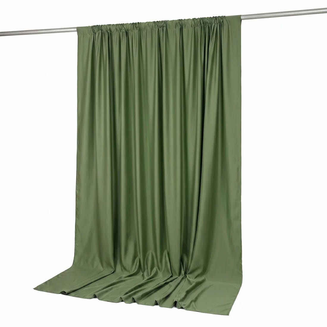 10 ft x 10 ft Polyester Backdrop Curtain Drape Panel with Rod Pocket