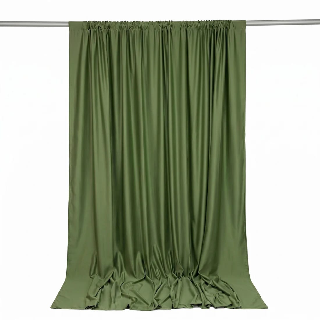 10 ft x 10 ft Polyester Backdrop Curtain Drape Panel with Rod Pocket