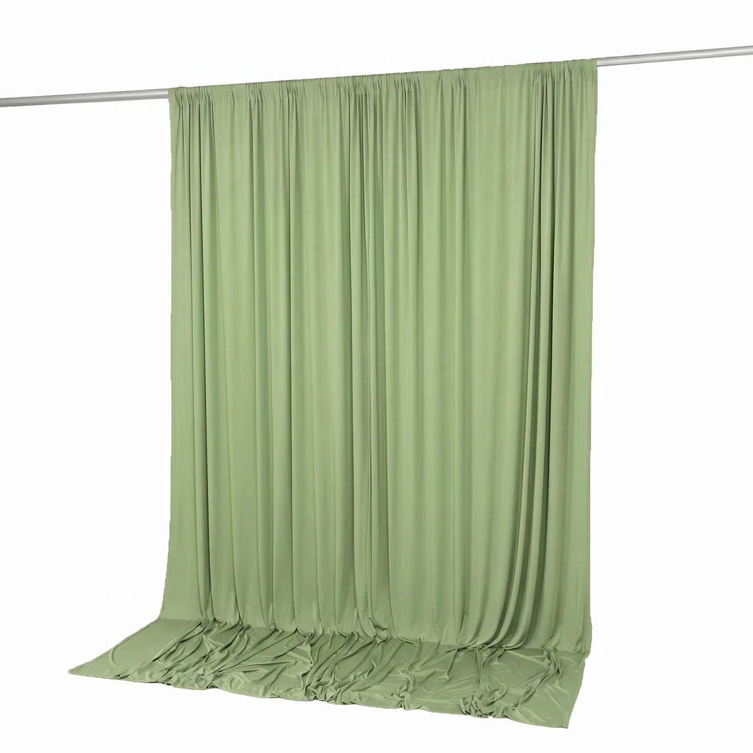 10 ft x 10 ft Spandex Backdrop Curtain with Rod Pocket
