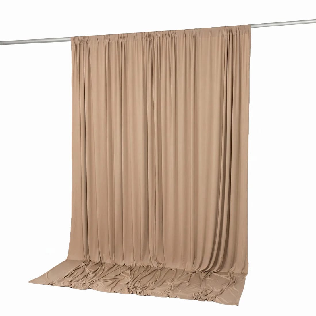 10 ft x 10 ft Spandex Backdrop Curtain with Rod Pocket