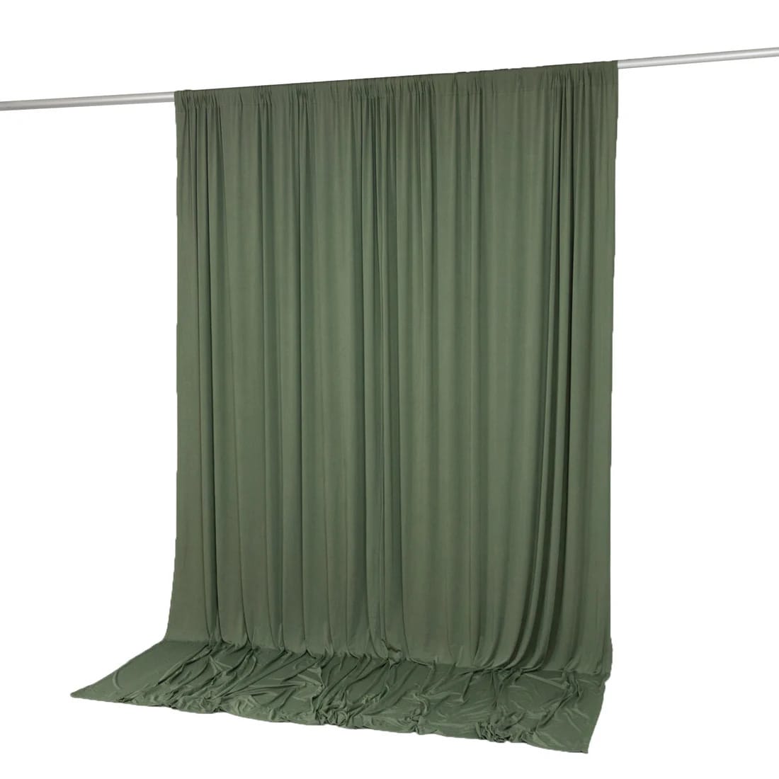 10 ft x 10 ft Spandex Backdrop Curtain with Rod Pocket