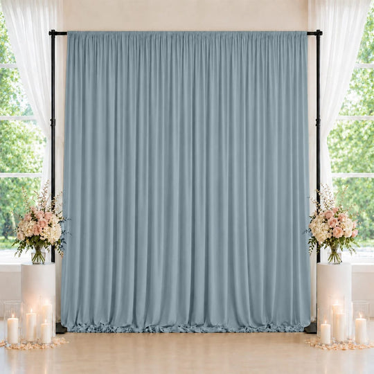10 ft x 10 ft Spandex Backdrop Curtain with Rod Pocket