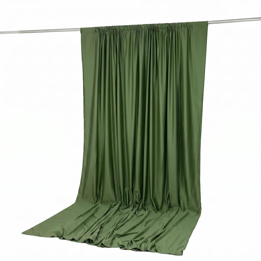 10 ft x 12 ft Polyester Backdrop Curtain Drape Panel with Rod Pocket