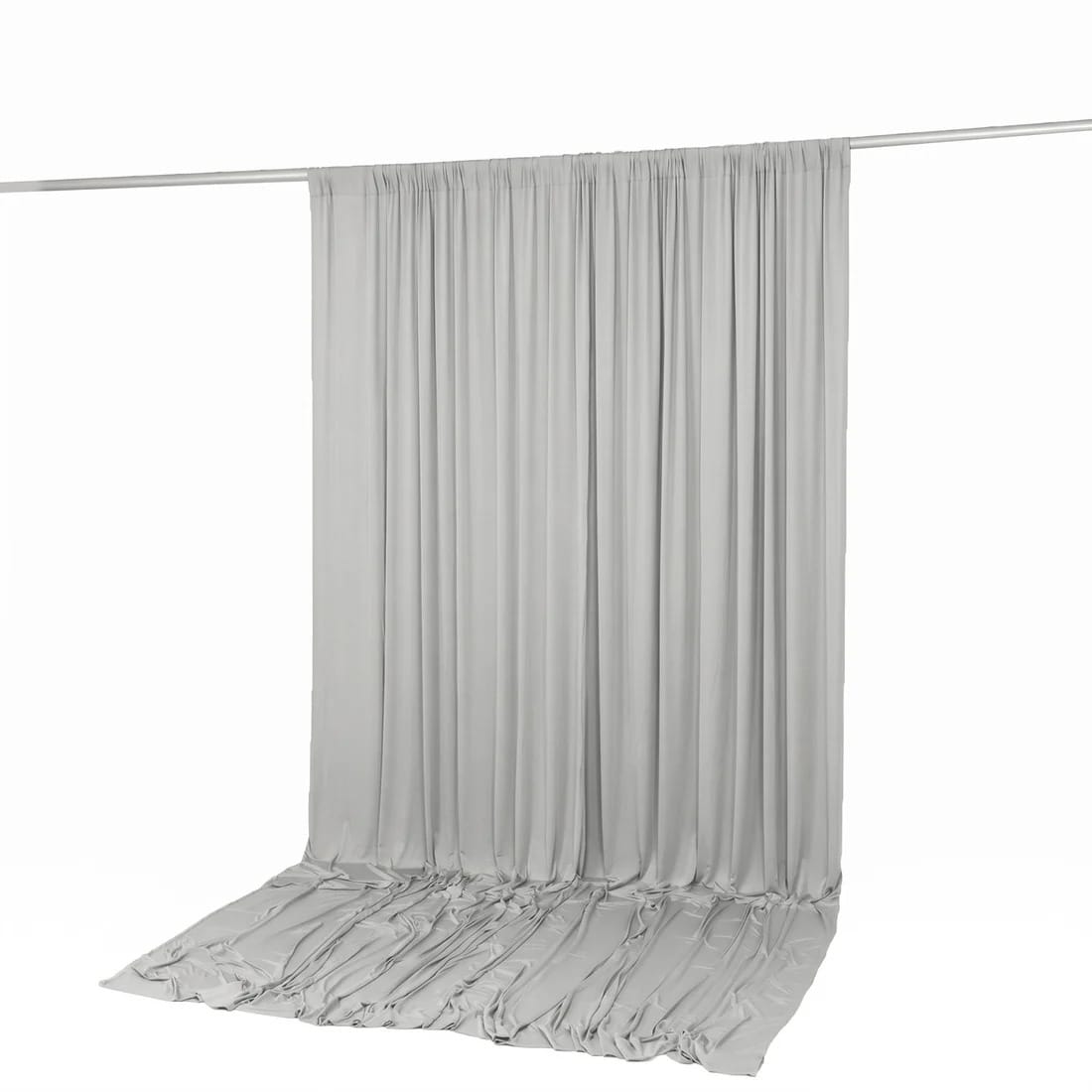 10 ft x 12 ft Wrinkle-Free Spandex Backdrop Curtainwith Rod Pocket