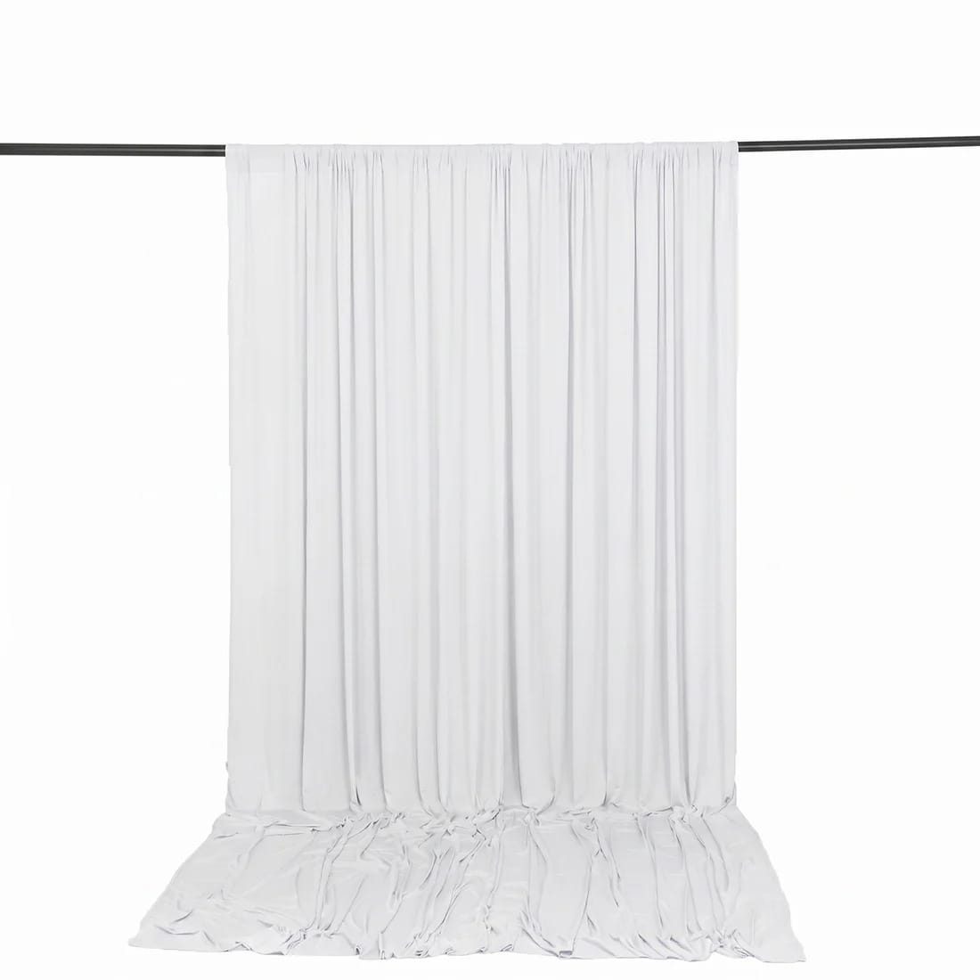 10 ft x 12 ft Wrinkle-Free Spandex Backdrop Curtainwith Rod Pocket