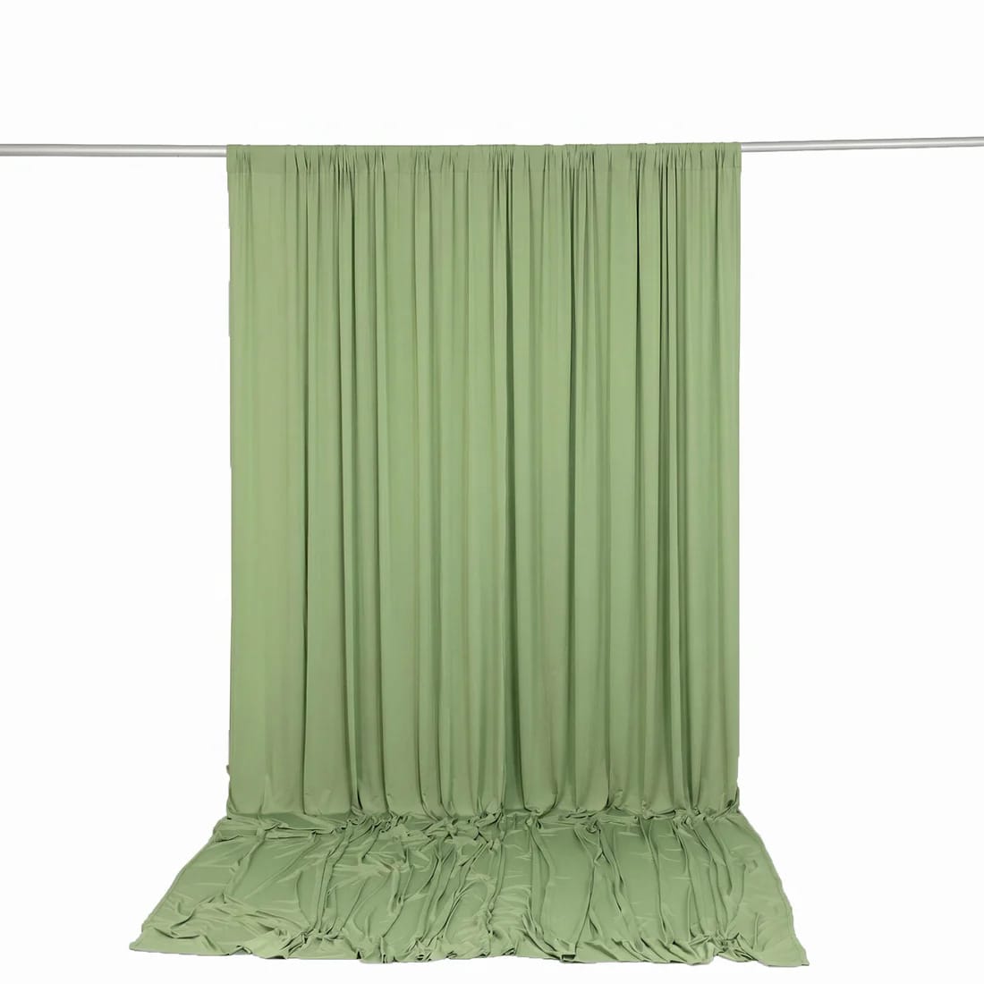 10 ft x 12 ft Wrinkle-Free Spandex Backdrop Curtainwith Rod Pocket