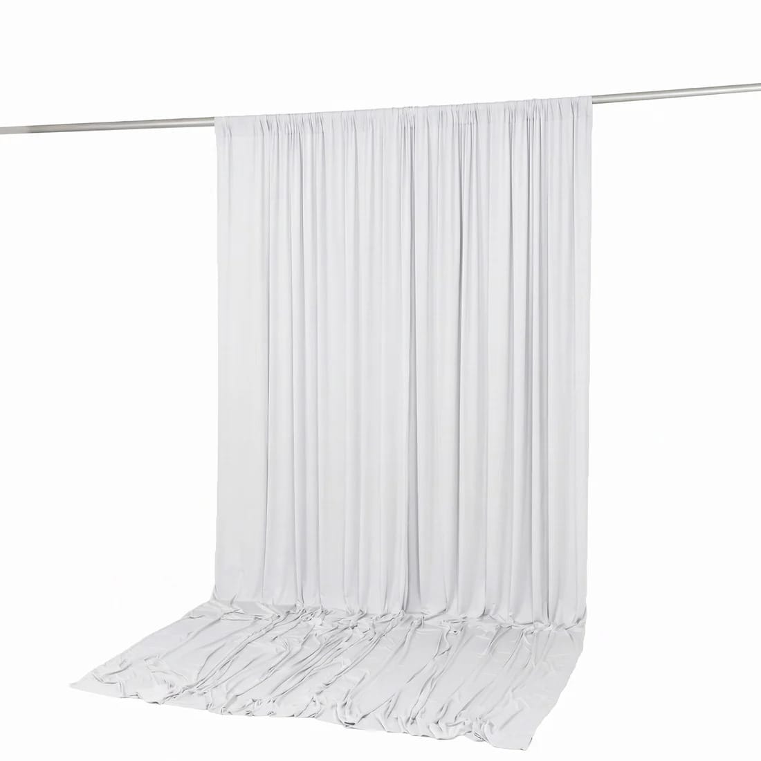 10 ft x 12 ft Wrinkle-Free Spandex Backdrop Curtainwith Rod Pocket