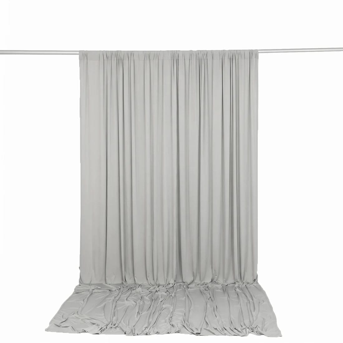 10 ft x 12 ft Wrinkle-Free Spandex Backdrop Curtainwith Rod Pocket