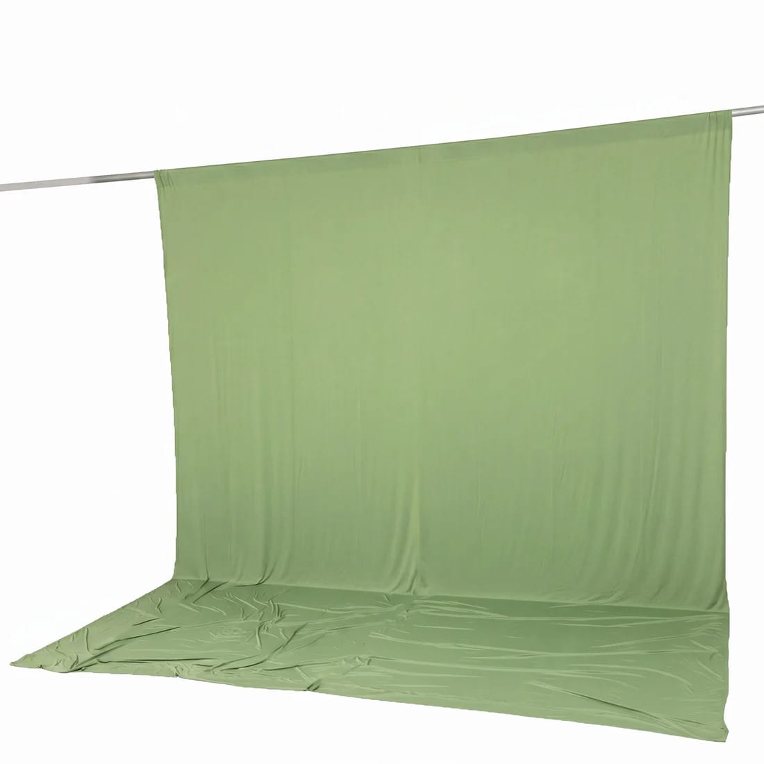 10 ft x 12 ft Wrinkle-Free Spandex Backdrop Curtainwith Rod Pocket