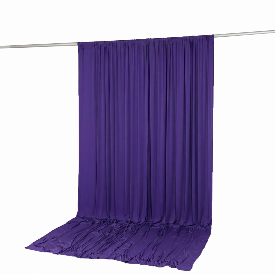 10 ft x 12 ft Wrinkle-Free Spandex Backdrop Curtainwith Rod Pocket