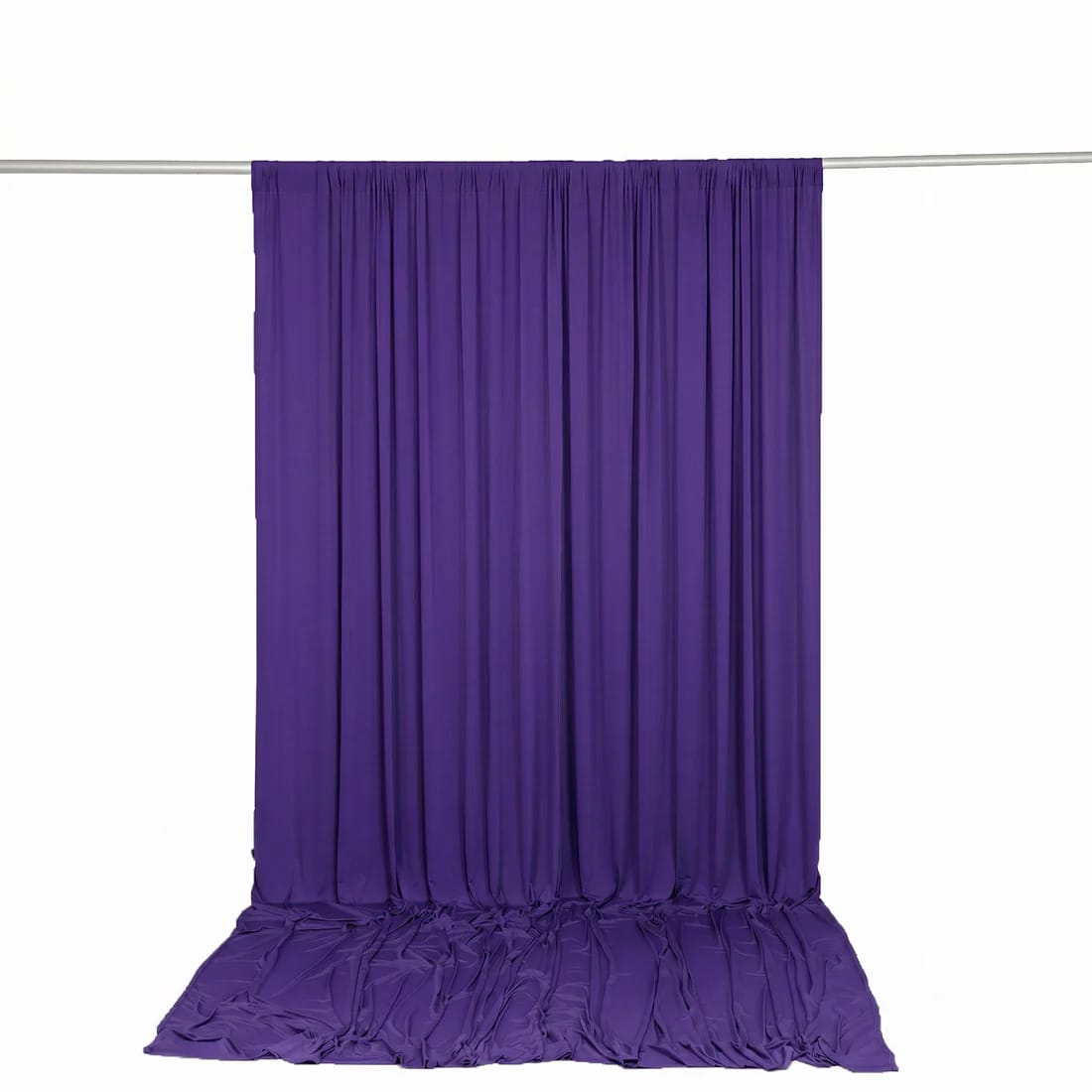 10 ft x 12 ft Wrinkle-Free Spandex Backdrop Curtainwith Rod Pocket