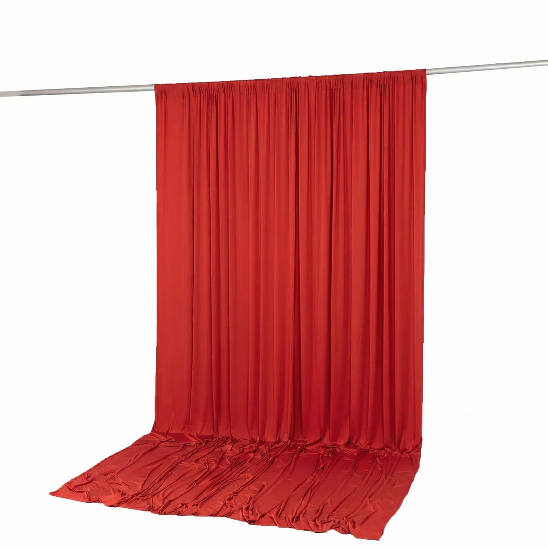 10 ft x 12 ft Wrinkle-Free Spandex Backdrop Curtainwith Rod Pocket