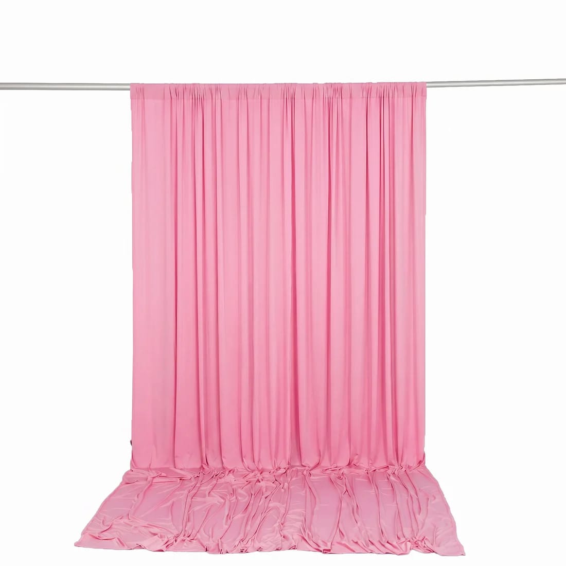 10 ft x 12 ft Wrinkle-Free Spandex Backdrop Curtainwith Rod Pocket