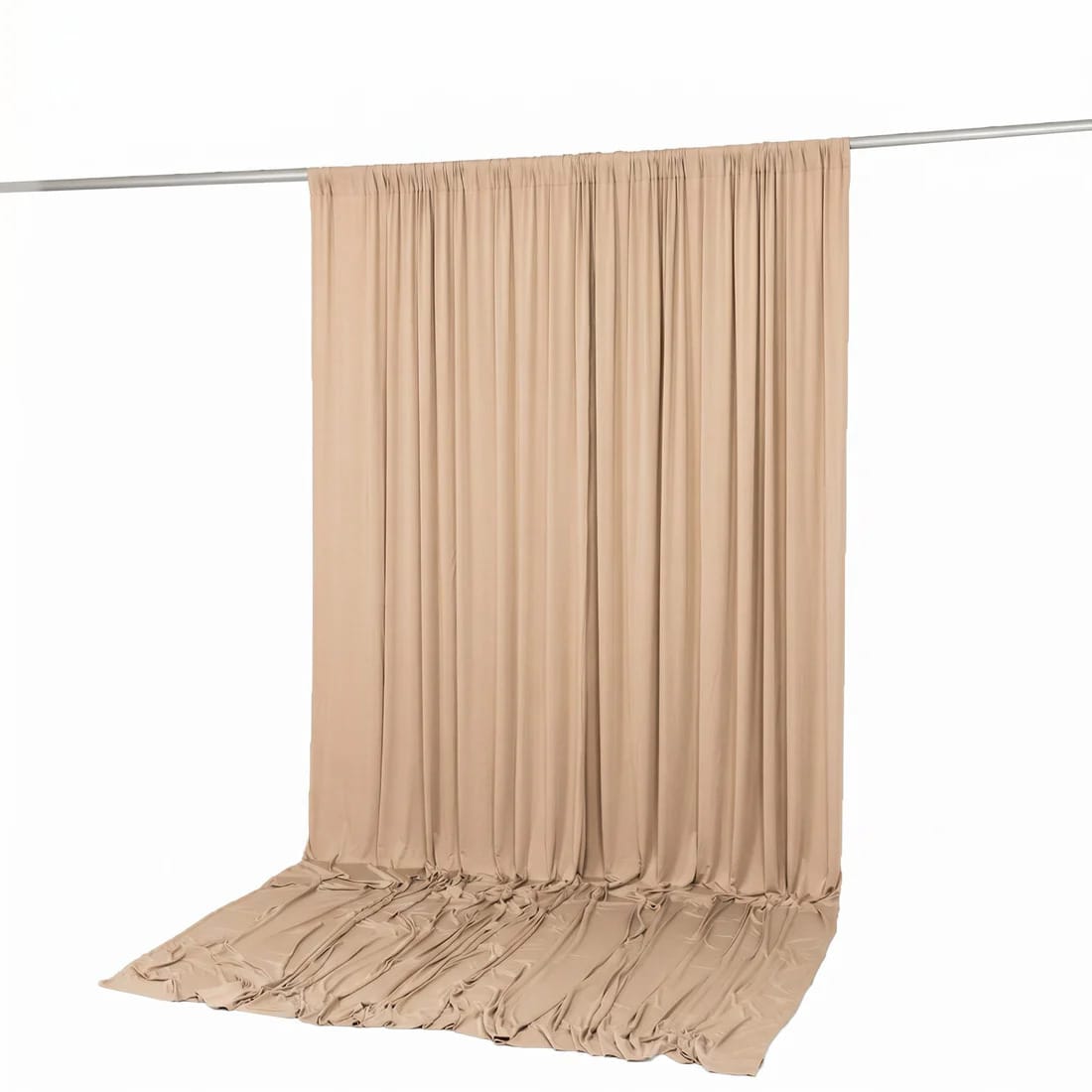 10 ft x 12 ft Wrinkle-Free Spandex Backdrop Curtainwith Rod Pocket