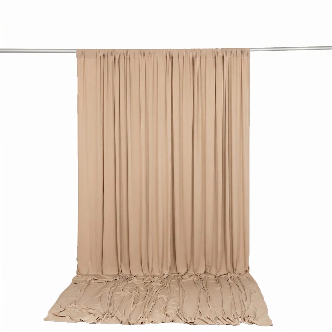 10 ft x 12 ft Wrinkle-Free Spandex Backdrop Curtainwith Rod Pocket