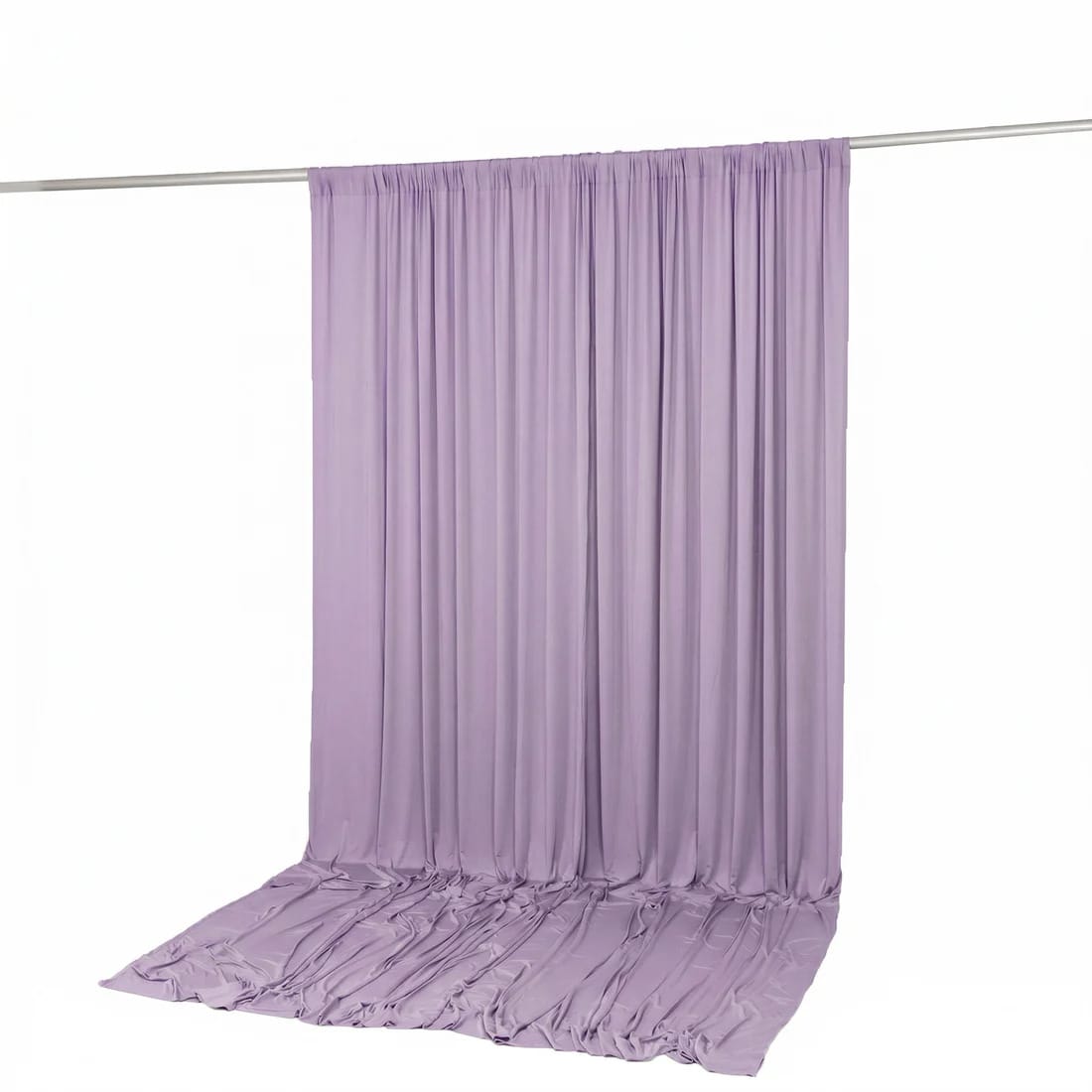 10 ft x 12 ft Wrinkle-Free Spandex Backdrop Curtainwith Rod Pocket