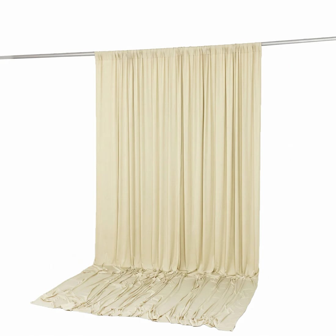 10 ft x 12 ft Wrinkle-Free Spandex Backdrop Curtainwith Rod Pocket