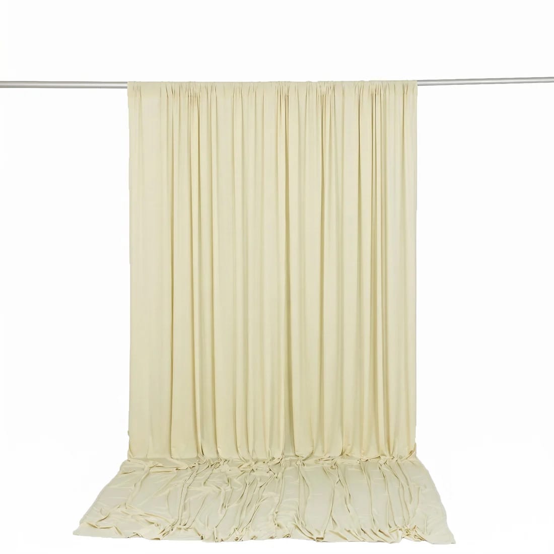 10 ft x 12 ft Wrinkle-Free Spandex Backdrop Curtainwith Rod Pocket