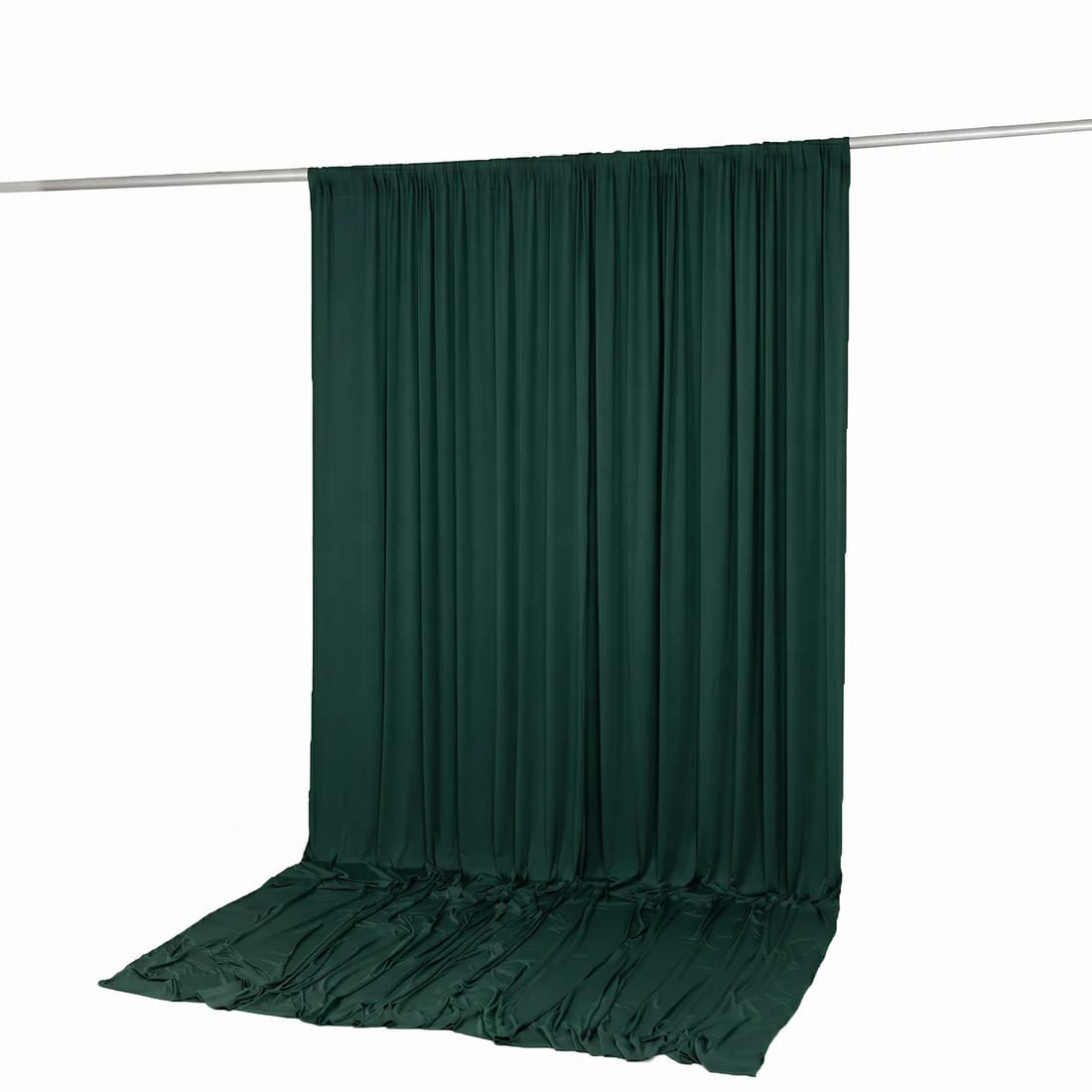 10 ft x 12 ft Wrinkle-Free Spandex Backdrop Curtainwith Rod Pocket