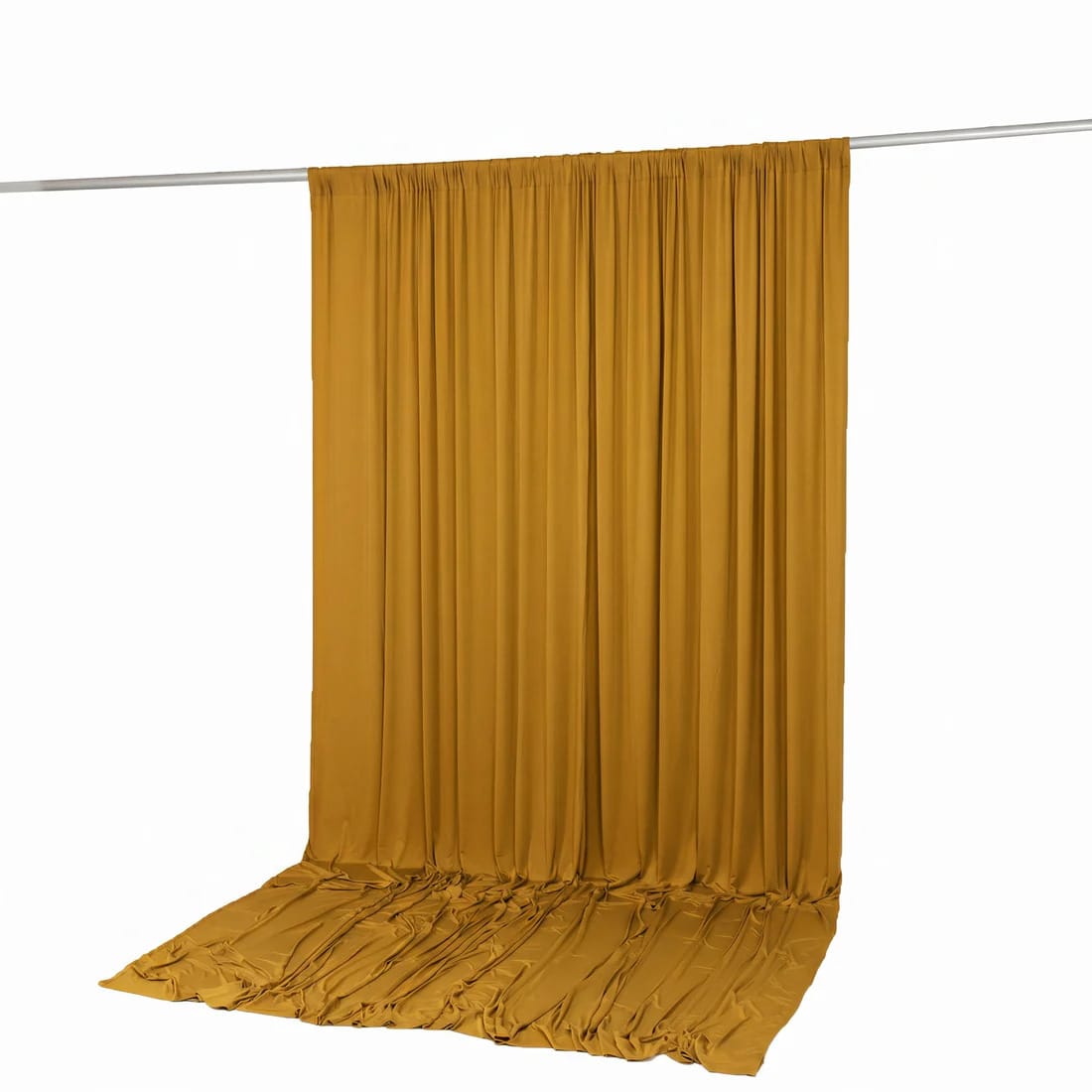 10 ft x 12 ft Wrinkle-Free Spandex Backdrop Curtainwith Rod Pocket
