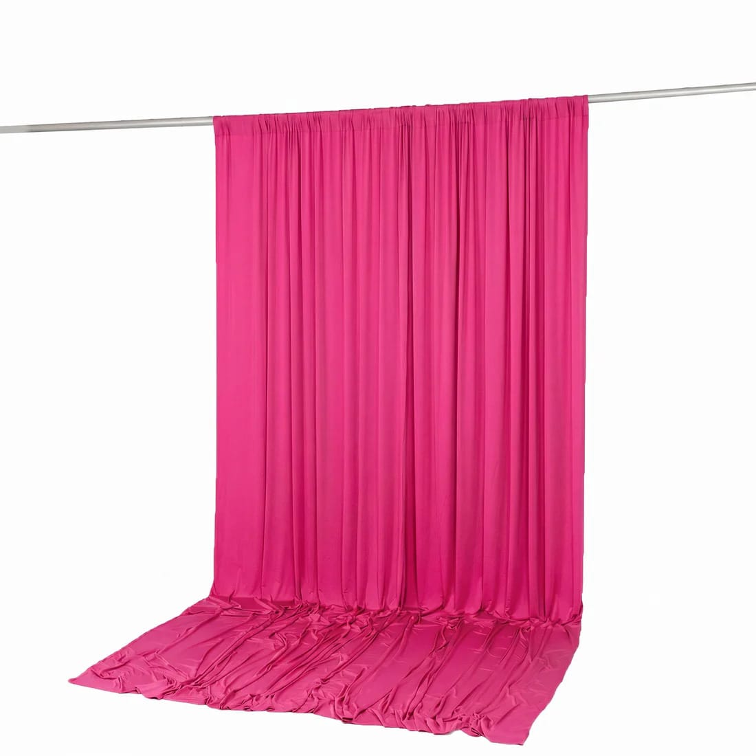 10 ft x 12 ft Wrinkle-Free Spandex Backdrop Curtainwith Rod Pocket