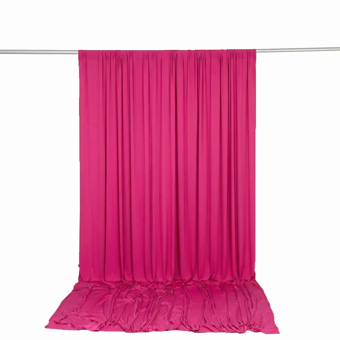 10 ft x 12 ft Wrinkle-Free Spandex Backdrop Curtainwith Rod Pocket