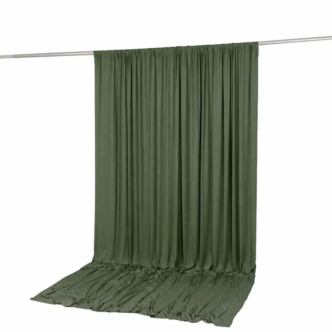 10 ft x 12 ft Wrinkle-Free Spandex Backdrop Curtainwith Rod Pocket